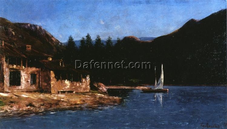 High-Definition Print Inspired by Gustave Courbet’s ‘The White Sail’ (1877) – An Affordable Gateway to Realist Maritime Landscape Art from Dafen Village