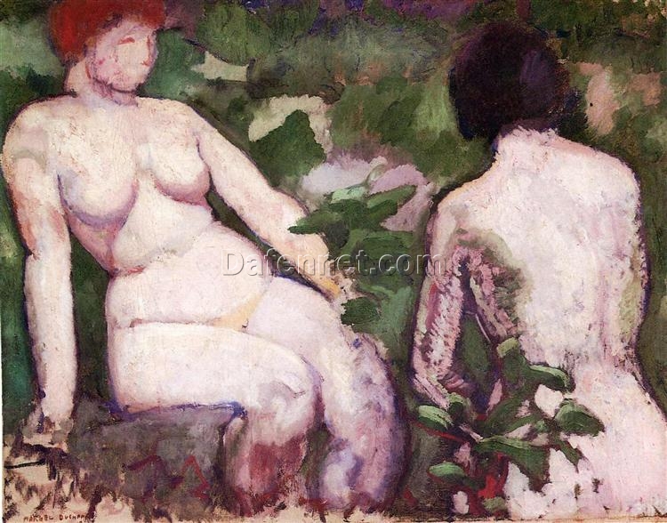 Authentic – Looking Reproduction of Marcel Duchamp’s ‘Two Nudes’ – Handmade Post – Impressionist Nude Oil Painting on Canvas by Dafen Village Artisans