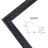 Black Solid Wood Picture Frame – 5cm Wide | Bold Frame for Canvas and Wall Art